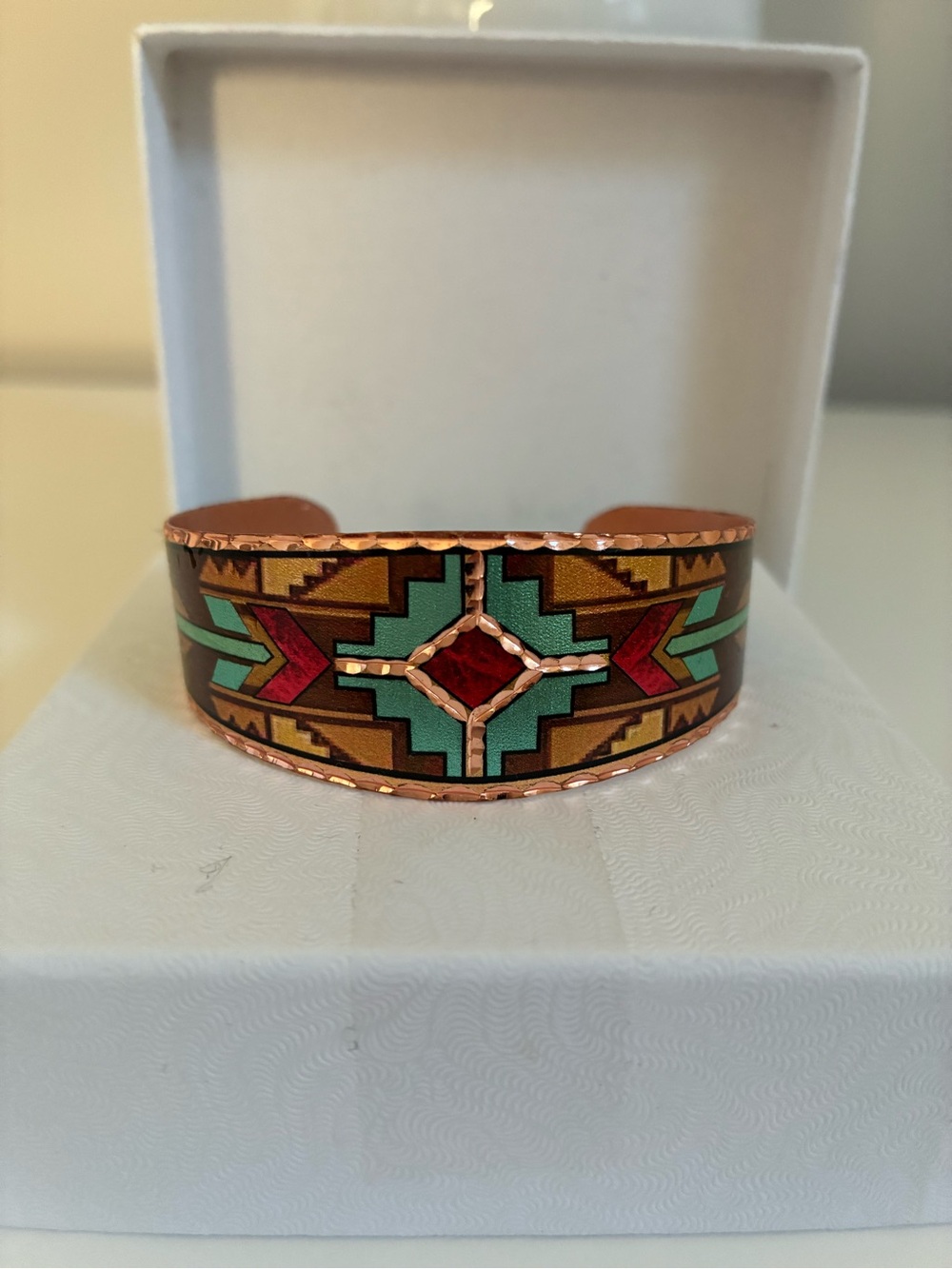 Southwestern Copper Cuff Bracelet - Silver Hills Trading Co. - New in Box